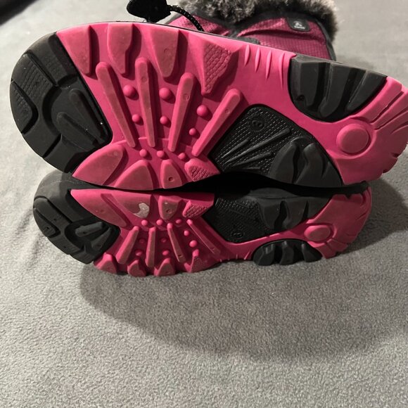Kamik Powdery 2 Girls Youth Pink Black Snow Boots Waterproof Insulated Size 3 - Picture 6 of 9
